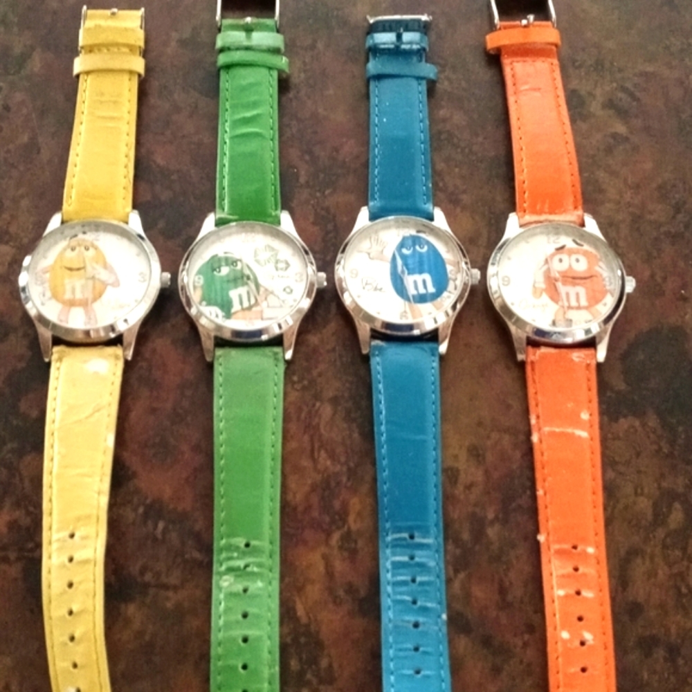 Vintage M&M Wrist Watches (Pick One Color)
